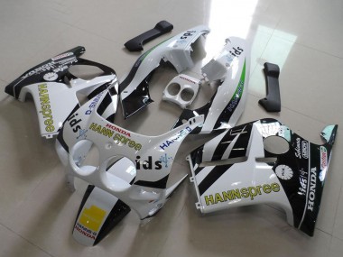 Online 1988-1989 Honda CBR250RR MC19 Motorcycle Fairings - White Yellow Glossy Black Hannspree Canada