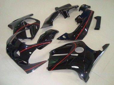 Online 1988-1989 Honda CBR250RR MC19 Motorcycle Fairings - Glossy Black Red Line Canada