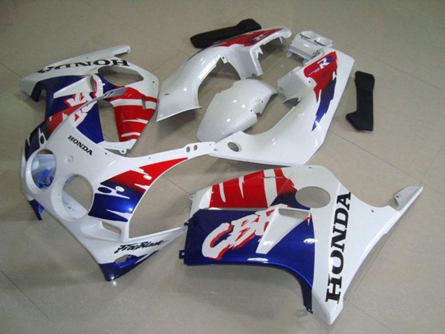 1988-1989 Honda CBR250RR MC19 Motorcycle Fairings - White Red Blue Canada
