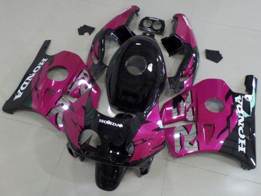 Online 1990-1998 Honda CBR250RR MC22 Motorcycle Fairing Kits - Pink Glossy Black Canada