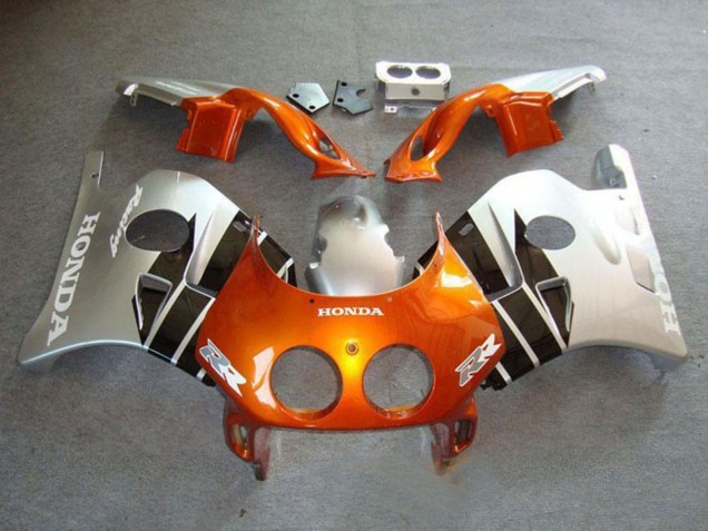 1990-1998 Honda CBR250RR MC22 Motorcycle Fairings - Silver Orange Glossy Black Canada