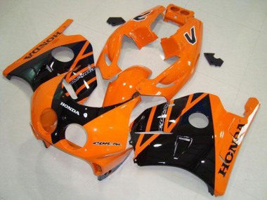Online 1990-1998 Honda CBR250RR MC22 Motorcycle Fairings - Orange Glossy Black Canada