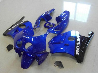 Online 1990-1998 Honda CBR250RR MC22 Motorcycle Fairings - Blue Glossy Black White Decals Canada