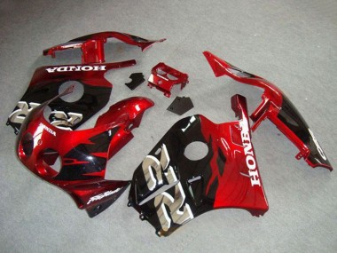 Online 1990-1998 Honda CBR250RR MC22 Motorcycle Fairings - Red Glossy Black Canada