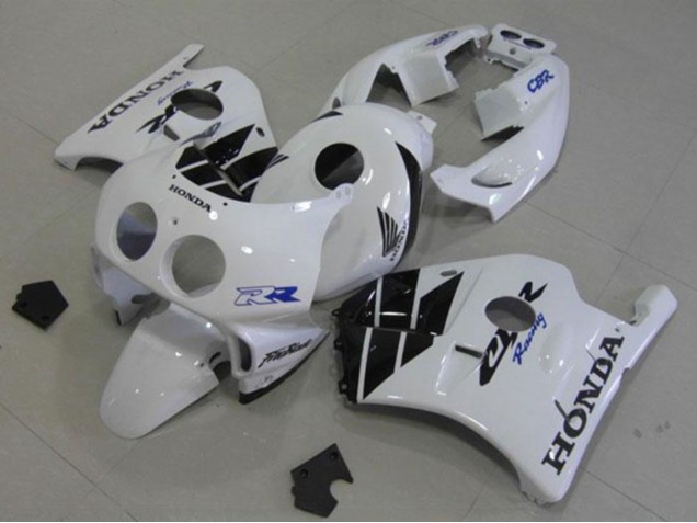 1990-1998 Honda CBR250RR MC22 Motorcycle Fairings - White Glossy Black Canada