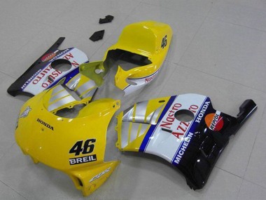 Online 1990-1998 Honda CBR250RR MC22 Motorcycle Fairings - Yellow Silver White Red Nastro Azzurro Breil 46 Canada