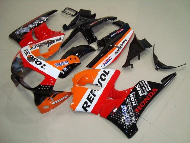 Online 1994-1995 Honda CBR900RR 893 Motorcycle Fairings - Orange White Red Glossy Black HRC Repsol Canada