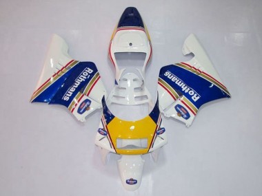 Online 1994-1996 Honda NSR250R MC28 P4 Motorcycle Fairings - White Blue Yellow Gold Rothmans Canada