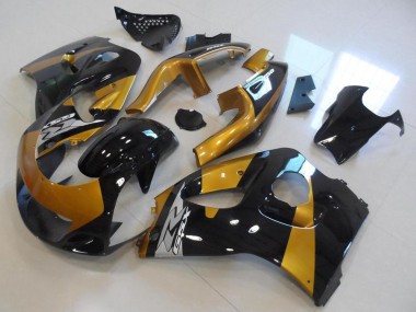 Online 1996-2000 Suzuki GSXR 600 Motorcycle Fairings - Gold Black Canada