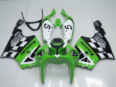 Online 1996-2003 Kawasaki ZX7R Motorcycle Fairings - Green White Black 5 Canada