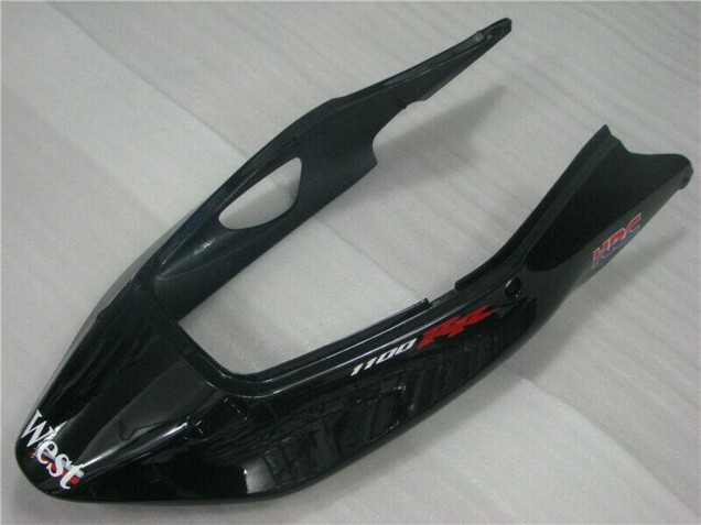 1996-2007 Honda CBR1100XX Blackbird Motorcycle Fairings - Glossy Black White West Canada