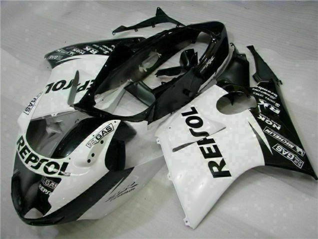 1996-2007 Honda CBR1100XX Blackbird Motorcycle Fairings - White Glossy Black Repsol Canada