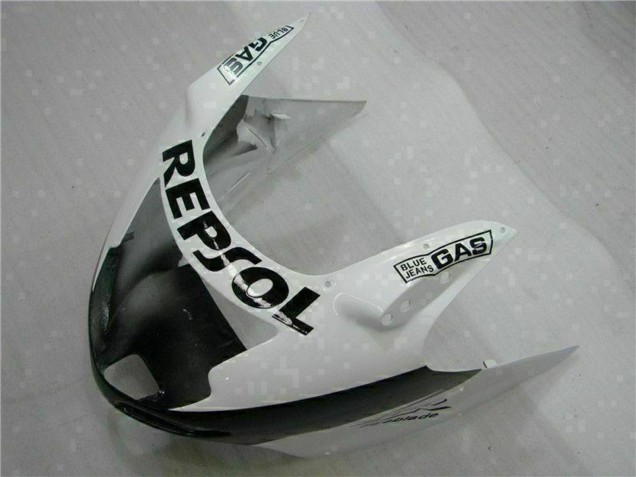 1996-2007 Honda CBR1100XX Blackbird Motorcycle Fairings - White Glossy Black Repsol Canada