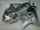 1996-2007 Honda CBR1100XX Blackbird Motorcycle Fairing - Silver Black Flame Canada