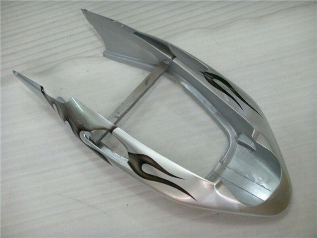 1996-2007 Honda CBR1100XX Blackbird Motorcycle Fairing - Silver Black Flame Canada