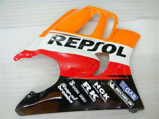1995-1996 Honda CBR600 F3 Motorcycle Fairing - Orange White Red Glossy Black Repsol Canada