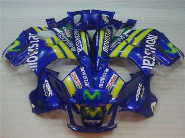 Online 1995-1996 Honda CBR600 F3 Motorcycle Fairings - Blue Green Yellow MoviStar Red Castrol Canada