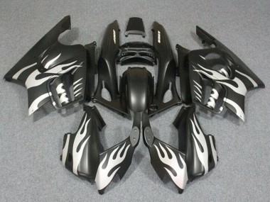 Online 1995-1996 Honda CBR600 F3 Motorcycle Fairings - White Matte Black Flame Canada