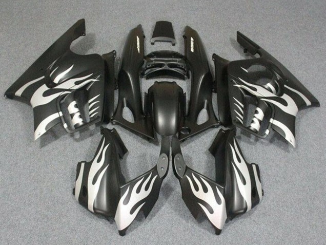 1995-1996 Honda CBR600 F3 Motorcycle Fairings - White Matte Black Flame Canada