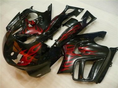 Online 1995-1996 Honda CBR600 F3 Motorcycle Fairings - Glossy Black Red Flame Canada