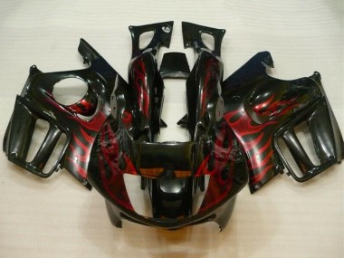 Online 1995-1996 Honda CBR600 F3 Motorcycle Fairings - Glossy Black Red Flame Canada