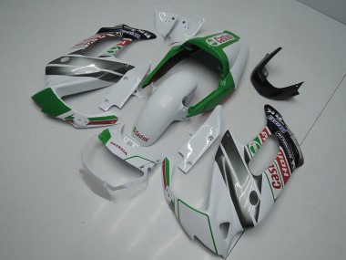 Online 1997-2005 Honda VTR1000F Motorcycle Fairings - White Green Glossy Black Castrol Canada