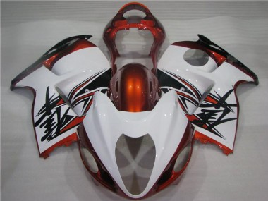 Online 1996-2007 Suzuki GSXR 1300 Hayabusa Motorcycle Fairings - White Orange Black Canada