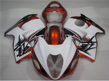 Online 1996-2007 Suzuki GSXR 1300 Hayabusa Motorcycle Fairings - White Orange Black Canada