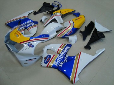 Online 1998-1999 Honda CBR900RR 919 Motorcycle Fairings - White Blue Yellow Rothmans Canada