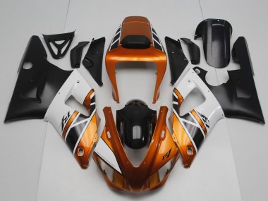 Online 1998-1999 Yamaha YZF R1 Motorcycle Fairings - Orange Gold Grey White Black Canada