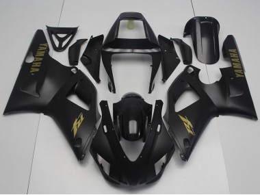 Online 1998-1999 Yamaha YZF R1 Motorcycle Fairings - Glossy Black Matte Black Gold Canada
