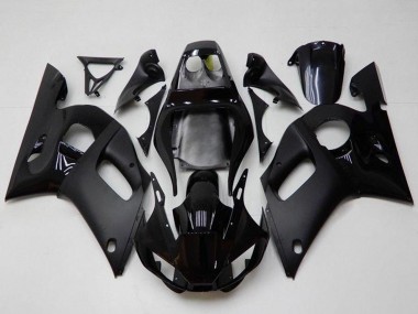 Online 1998-2002 Yamaha YZF R6 Motorcycle Fairings - Glossy Black Matte Black Canada