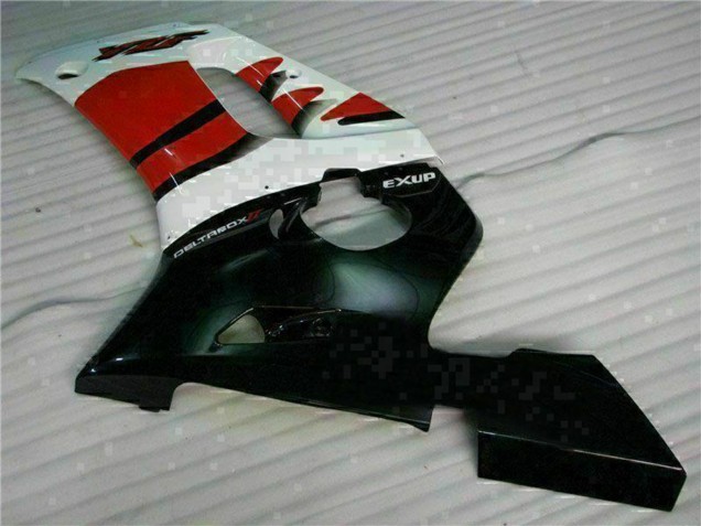 1998-2002 Yamaha YZF R6 Motorcycle Fairing - White Red Glossy Black Canada