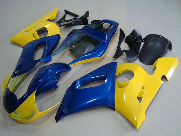 1998-2002 Yamaha YZF R6 Motorcycle Fairings - Yellow Blue Canada