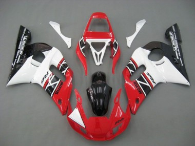 Online 1998-2002 Yamaha YZF R6 Motorcycle Fairings - White Red Glossy Black Canada
