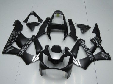 Online 2000-2001 Honda CBR900RR 929 Motorcycle Fairings - Matte Black Silver Cauloises Canada