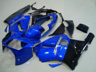 Online 2000-2001 Kawasaki ZX12R Motorcycle Fairings - Blue Glossy Black Canada