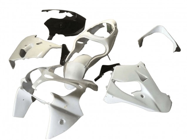 2000-2001 Kawasaki ZX9R Motorcycle Fairings - White Black Canada