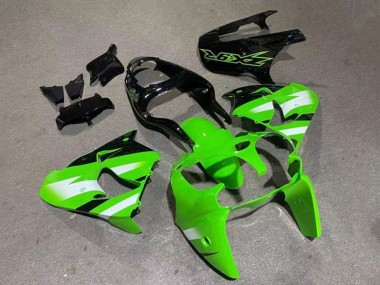 Online 2000-2001 Kawasaki ZX9R Motorcycle Fairings - Green White Glossy Black Canada