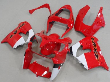 Online 2000-2001 Kawasaki ZX9R Motorcycle Fairings - Red White Canada