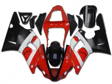 Online 2000-2001 Yamaha YZF R1 Motorcycle Fairing - Red White Glossy Black Canada