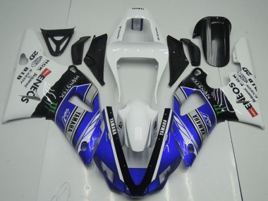 Online 2000-2001 Yamaha YZF R1 Motorcycle Fairings - White Blue Black ENEOS Monster Canada