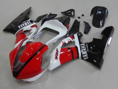 Online 2000-2001 Yamaha YZF R1 Motorcycle Fairings - Red White Glossy Black Racing Version Canada