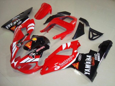 Online 2000-2001 Yamaha YZF R1 Motorcycle Fairings - Red White Glossy Black Santander Canada