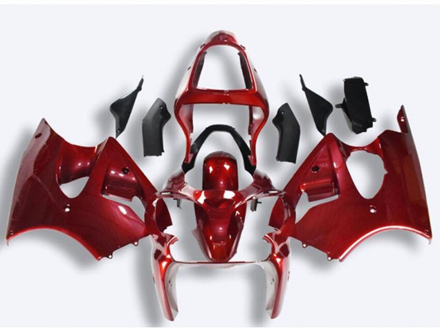 2000-2002 Kawasaki ZX6R Motorcycle Fairings - Red Canada