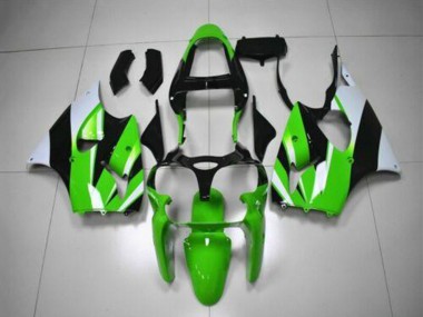 Online 2000-2002 Kawasaki ZX6R Motorcycle Fairing Kits - Green White Black Canada