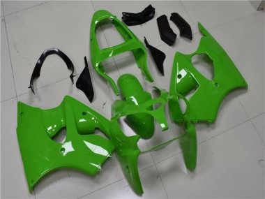 Online 2000-2002 Kawasaki ZX6R Motorcycle Fairings - Green Black Canada