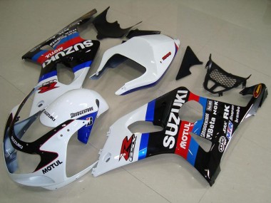 Online 2000-2002 Suzuki GSXR 1000 Motorcycle Fairings - White Blue Black Red Motul Canada