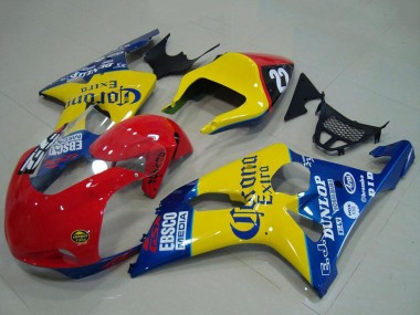 Online 2000-2002 Suzuki GSXR 1000 Motorcycle Fairings - Yellow Red Blue Corona Racing Canada