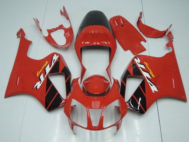 Online 2000-2006 Honda VTR1000 Motorcycle Fairing Kits - Red Glossy Black Stripe Canada